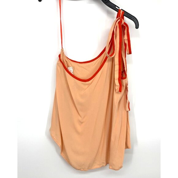 Free People Top Youre The One Shoulder Tie Strap Sleeveless NWT - Picture 9 of 13